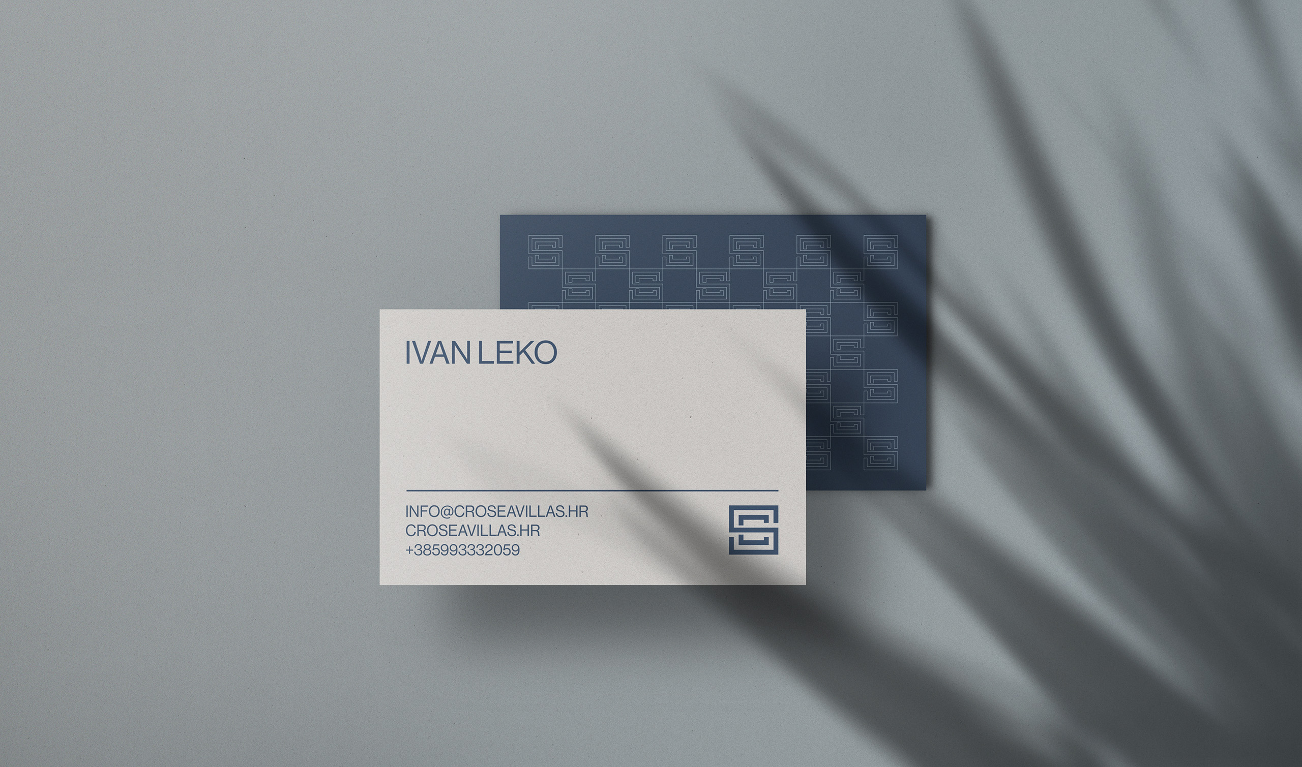 Cro Sea Villas visual identity β poster and print design Adriatic villa branding